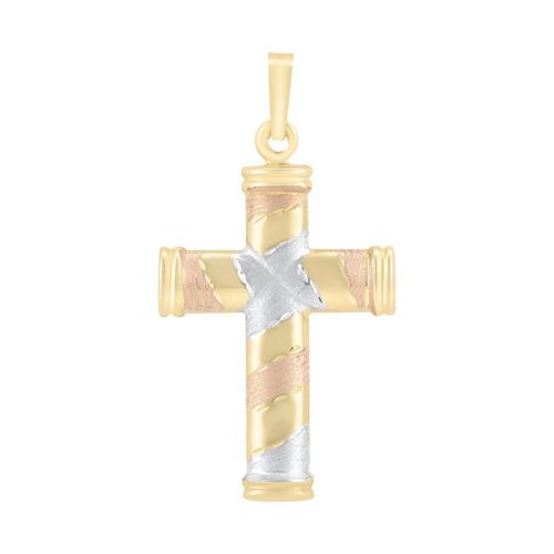 Dije Cruz oro florentino 14k CRISTAL JOYAS ARPCR413710TC