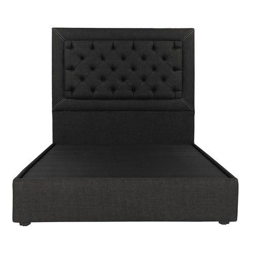 Cabecera Individual Dicasa Mary Negro + Base cama Belt CZD