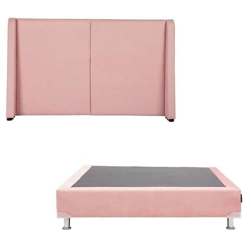 Cabecera Individual Dicasa Milan Pink + Box Pink CZD