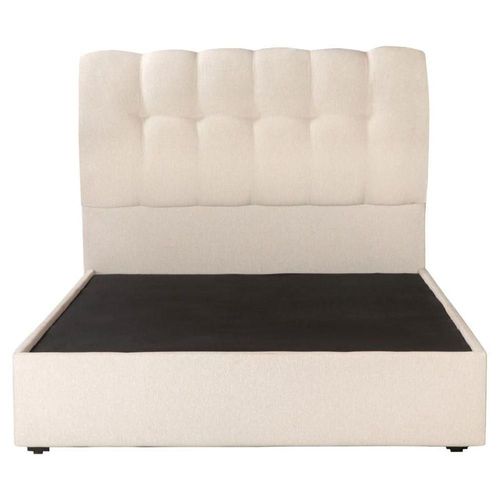 Cabecera Matrimonial Dicasa Nube Beige Claro + Base Cama Colt CZD