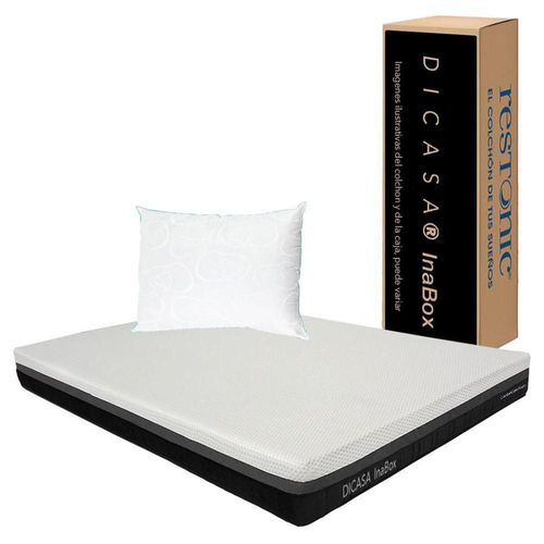 Colchón Matrimonial en caja Dicasa InaBox + Almohada Osos CZD