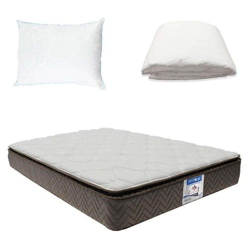 Colchón King Size Restonic Nautilus + Protector + Almohada Osos CZD