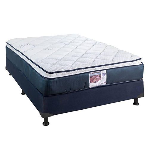 Colchón Queen Size Spring Air Mónaco + Box + Almohada 2Pack CZD