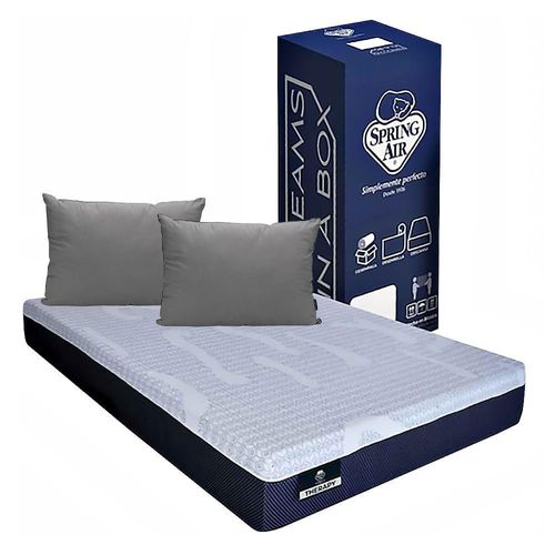 Colchón Queen Size en caja Spring Air Therapy + Almohadas 2 Pack CZD