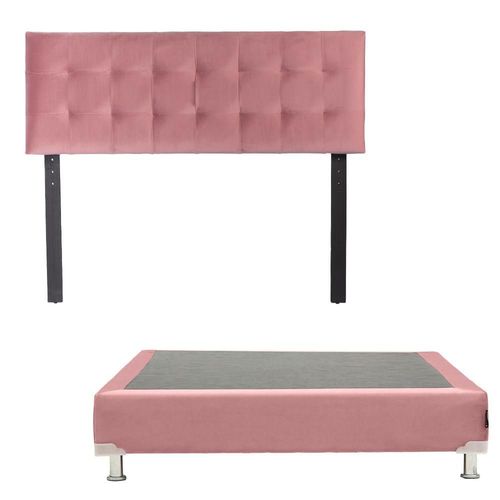 Cabecera Individual Dicasa Catania Palo de Rosa + Box Dicasa Dante CZD