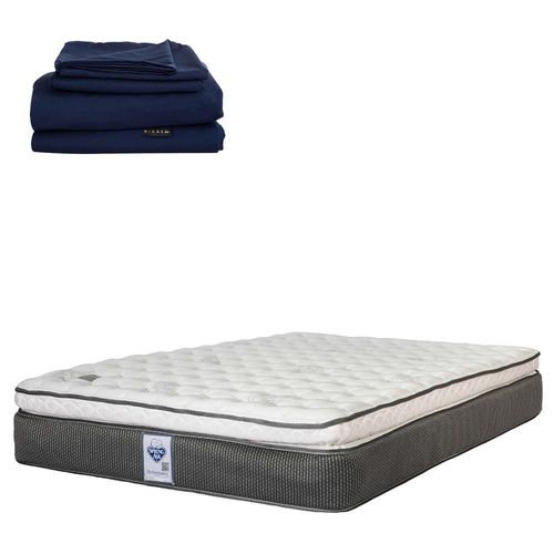 Colchón King Size Spring Air Phantom + Juego de Sábanas Softy CZD