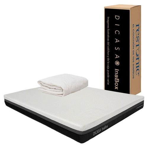 Colchón King Size en caja Dicasa InaBox + Protector CZD