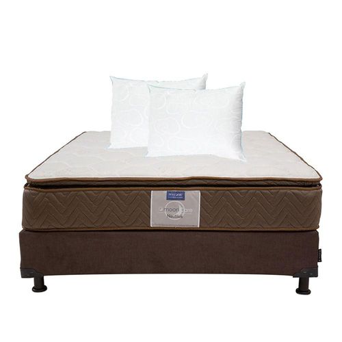 Colchón Matrimonial Dicasa Nautilus + Box + 2 Almohadas Oso CZD