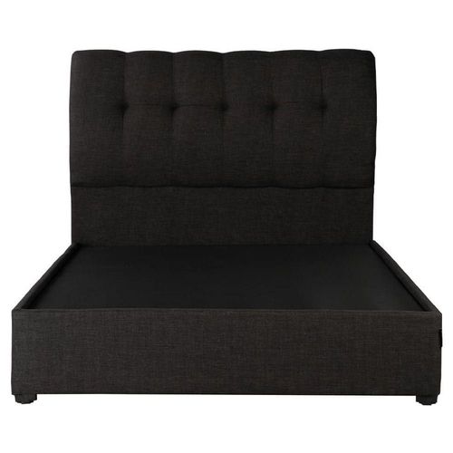 Cabecera Matrimonial Dicasa Nube Negro + Base Cama Belt Negro CZD