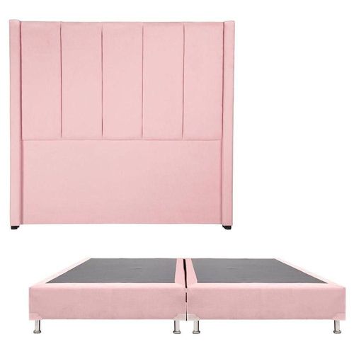 Cabecera King Size Dicasa Nizza Pink + Box Pink CZD