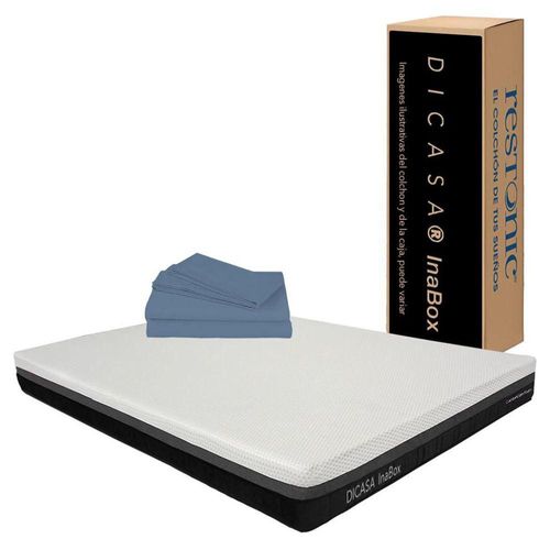 Colchón Matrimonial en caja Dicasa InaBox + Sábanas CZD