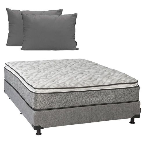 Colchón Queen Size Vail + Box + Almohadas 2Pack CZD