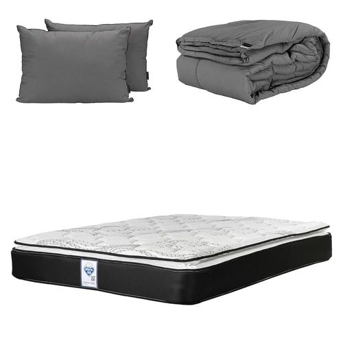 Colchón Matrimonial Spring Air Premier + Almohada 2Pack + Edredón CZD