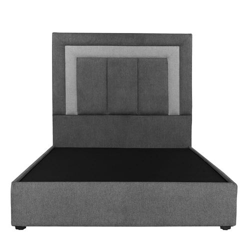 Cabecera Individual Dicasa Bora Gris O con Gris C + Base Cama Riva CZD