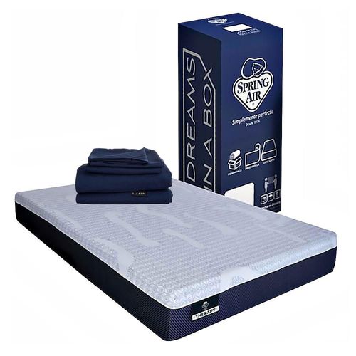Colchón Queen Size Spring Air en caja Therapy + Sábanas Softy CZD
