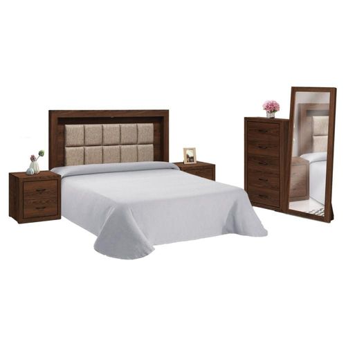 Recamara King Size Luka - Cafe