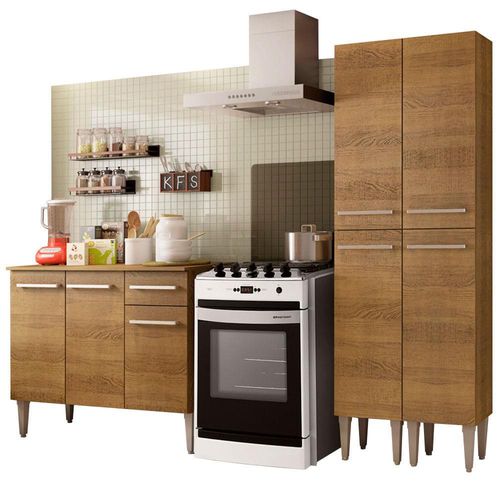 Mueble Cocina Compacta Front Madesa Emilly 02 Marron