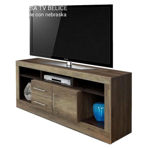 Mesa de TV Belice - Roble con Nebraska