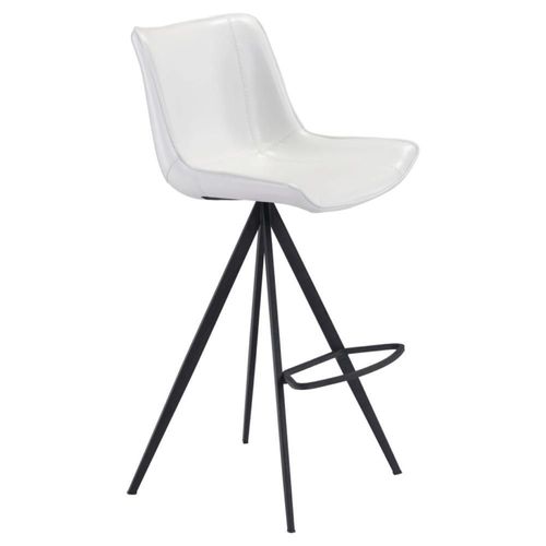 Banco para Bar Aki Blanco/Negro