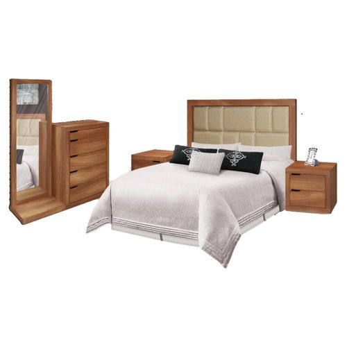 Recamara King Size 5 Piezas Moore - Cafe