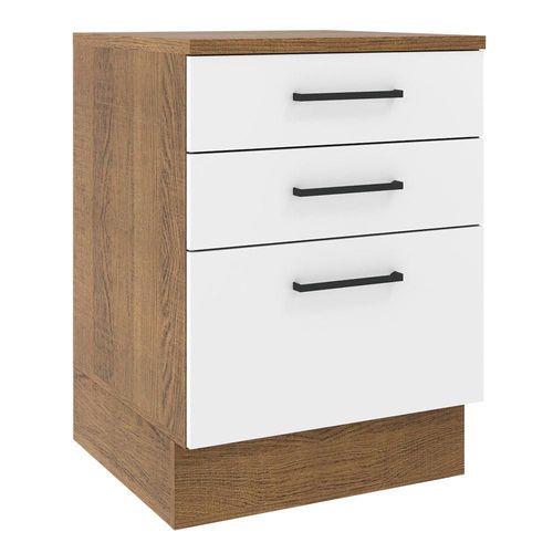 Gabinete bajo de Cocina Madesa Agata 60 cm 3 Cajones MB