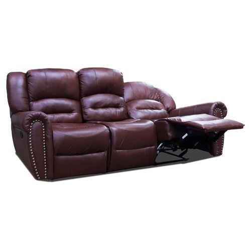 Sofá de piel Genuina con Reclinables Mod. Oxford