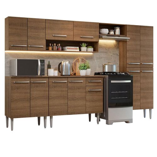 Madesa Armario Cocina Integral 293 cm Emilly Marrón 10