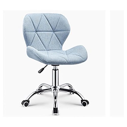 4 Sillas de oficina con respaldo geométrica ergonómica azules