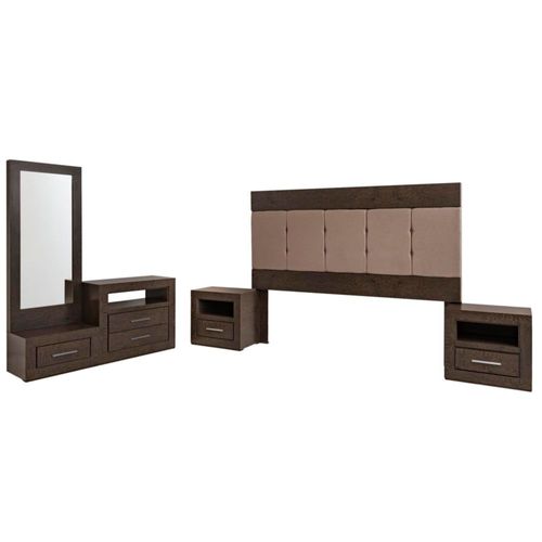 Recamara Isabela King Size 5 Piezas - Tabaco