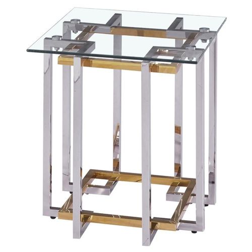 Mesa Lateral Jean - Plateado