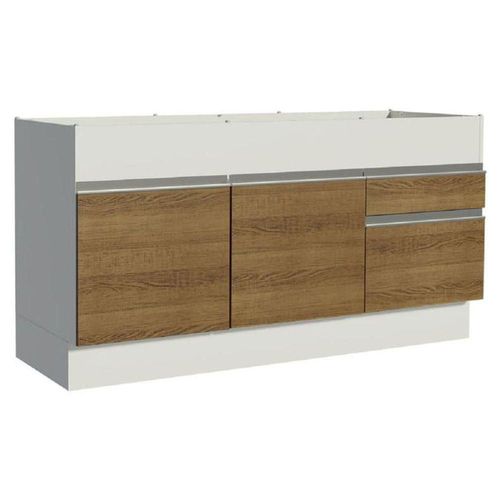 Mueble De Cocina Madesa 2 Cajones 2 Puertas 150 Cm Marron