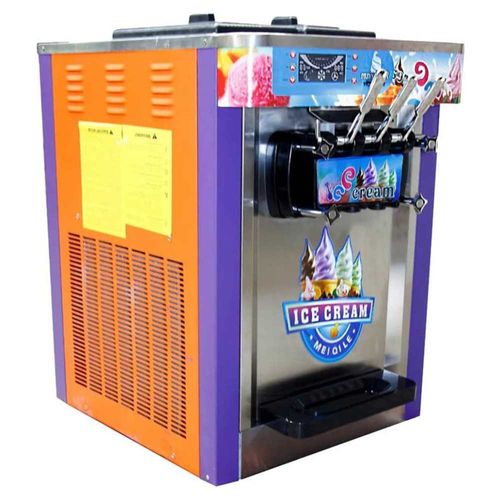 Maquina Helados 1800W Helado Suave Nieve Comercial Profesional Morada