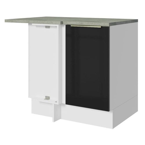 Gabinete Bajo Esquina Cocina Madesa Lux 80cm Con Encimera BN