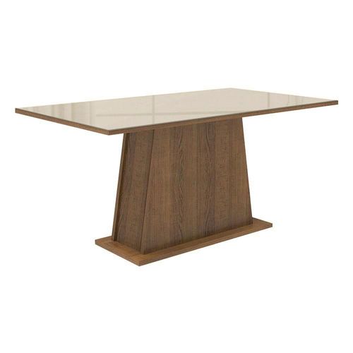 Mesa de Comedor Madesa Rectangular Tablero de Vidrio 5364