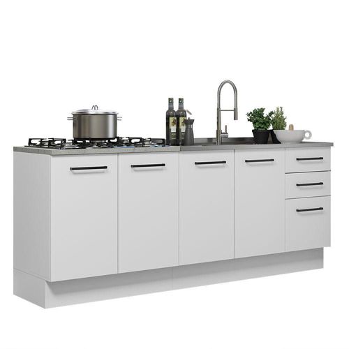 Kit 2 Muebles Cocina Madesa Agata (Sin Tablero y Fregadero)