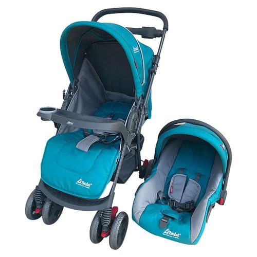 Carriola Travel System Dbebe Reversible,Portabebe,Reclinable Verde