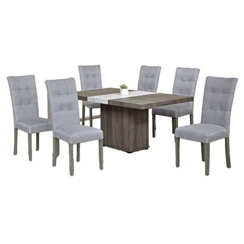 Antecomedor 6 Sillas Noria - Gris