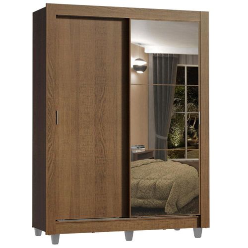 Ropero Madesa Dallas Plus 2 Puertas 4 Cajones con Pies Marron