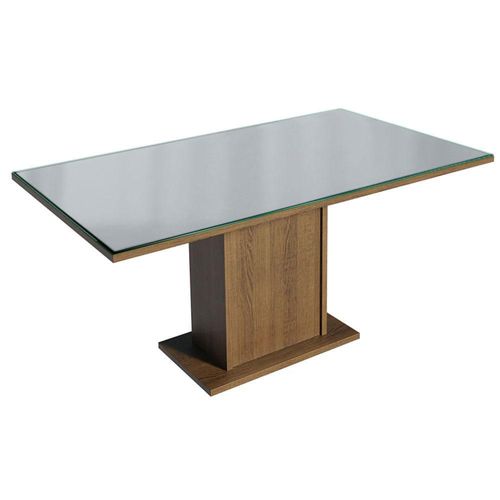 Mesa de Comedor Rectangular 5275 Madesa Tablero de Vidrio MG