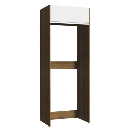 Mueble de Cocina Puerta-Refrigerador Madesa Glamy Marron/Blanco