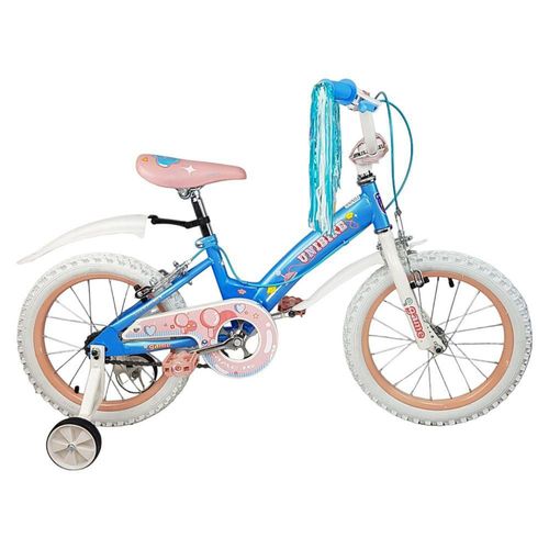 Bicicleta para Niñas R16 Llantas Aire y Entrenamiento Game Azul