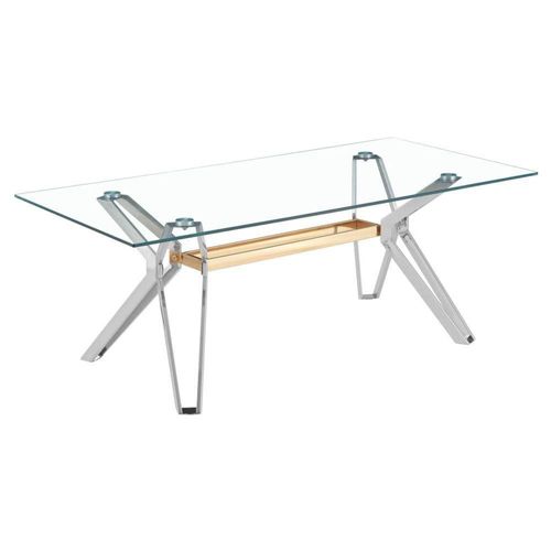 Mesa de Centro Petya - Dorado y Plateado