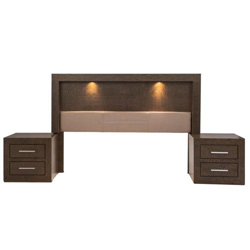 Recamara Pamela King Size 3 Piezas - Cafe