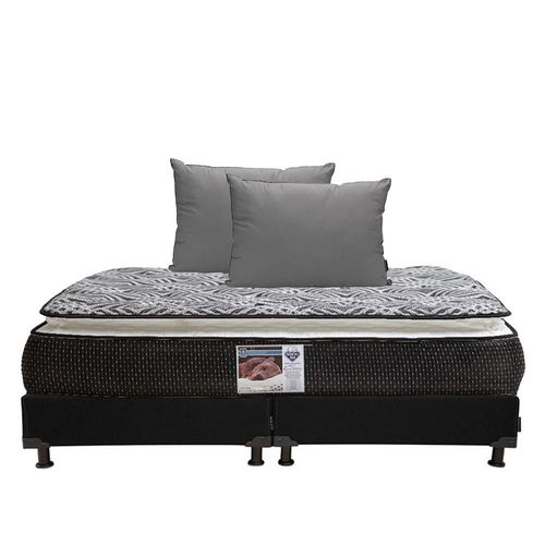 Colchón King Size Spring Air Omega + Box + Almohadas 2Pack RGH