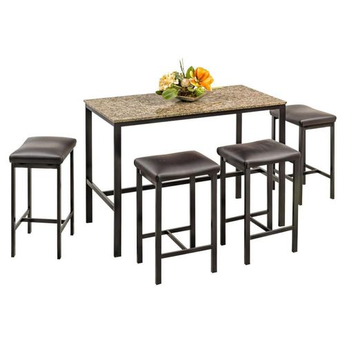 Barra Mesa y 4 Bancos Modelo Alex