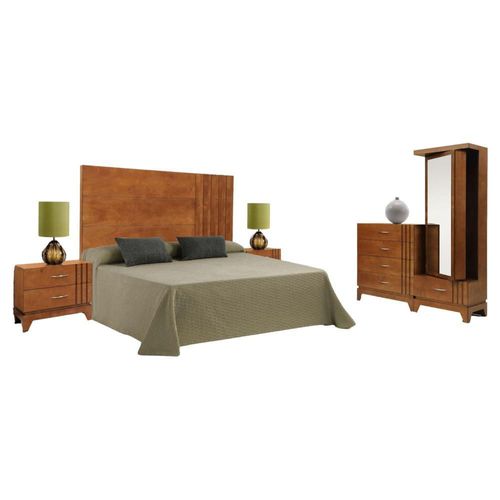 Recamara King Size 5 Piezas Lance - Cafe