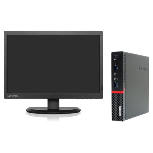 PC Lenovo TINYM900 i5 16GB 240GB SSD Monitor22p Reacondicionado