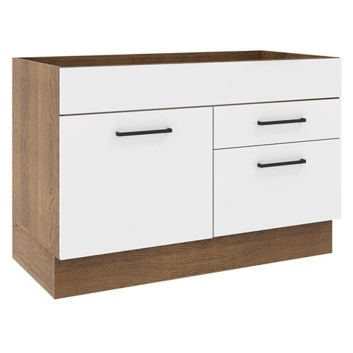Mueble de Cocina Para Fregadero Madesa Agata Marron/Blanco