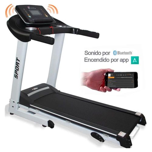 Caminadora Electrica 2.75 Hp Plegable Bluetooth Usb 12 Programas App Asport Pantalla Led Centurfit