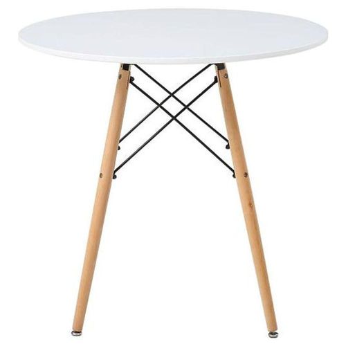 Mesa de comedor redonda Rade - Blanco